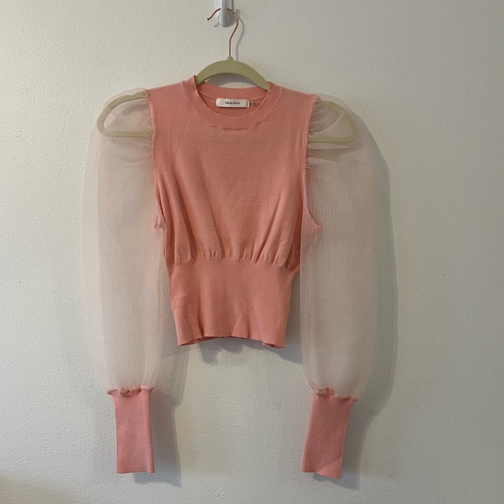 Pink Puffy Sleeve Top